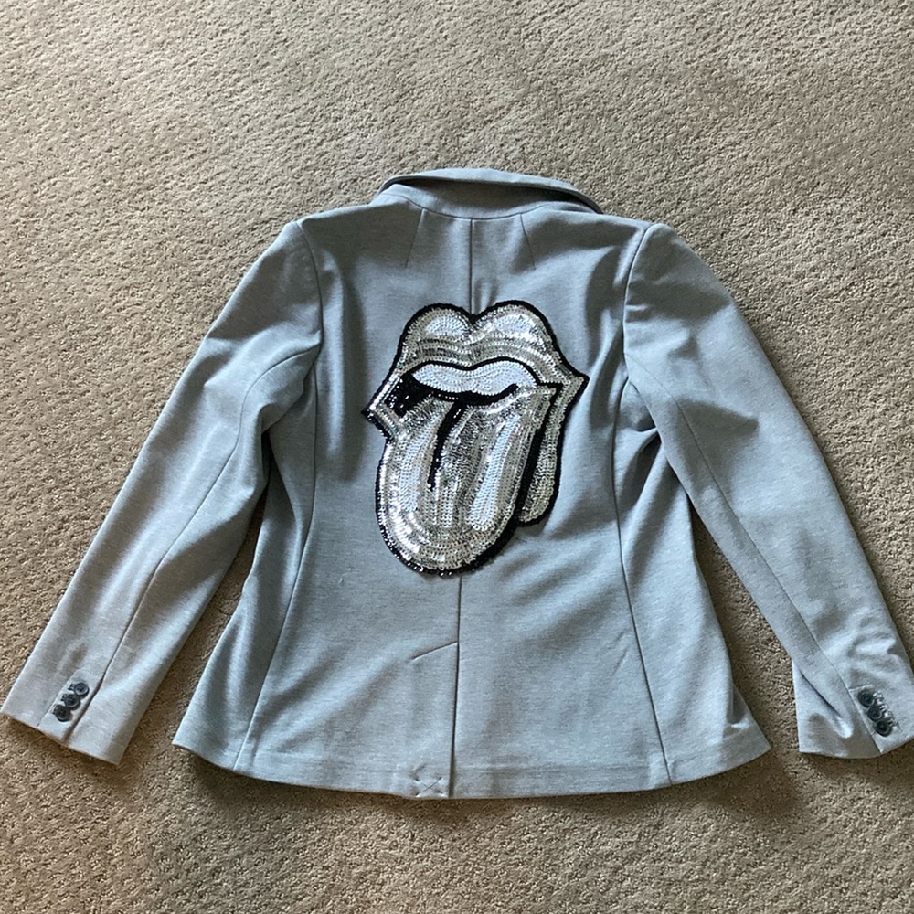 Roadie Couture Lips Blazer Jacket size large